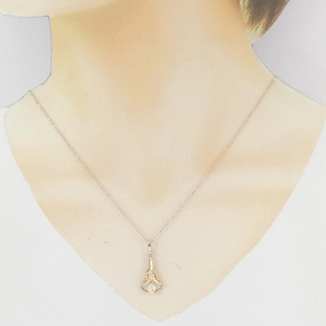 K18PG カルセドニー ネックレス