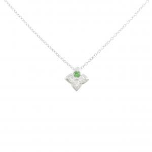 K18WG ガーネット ネックレス 0.06CT