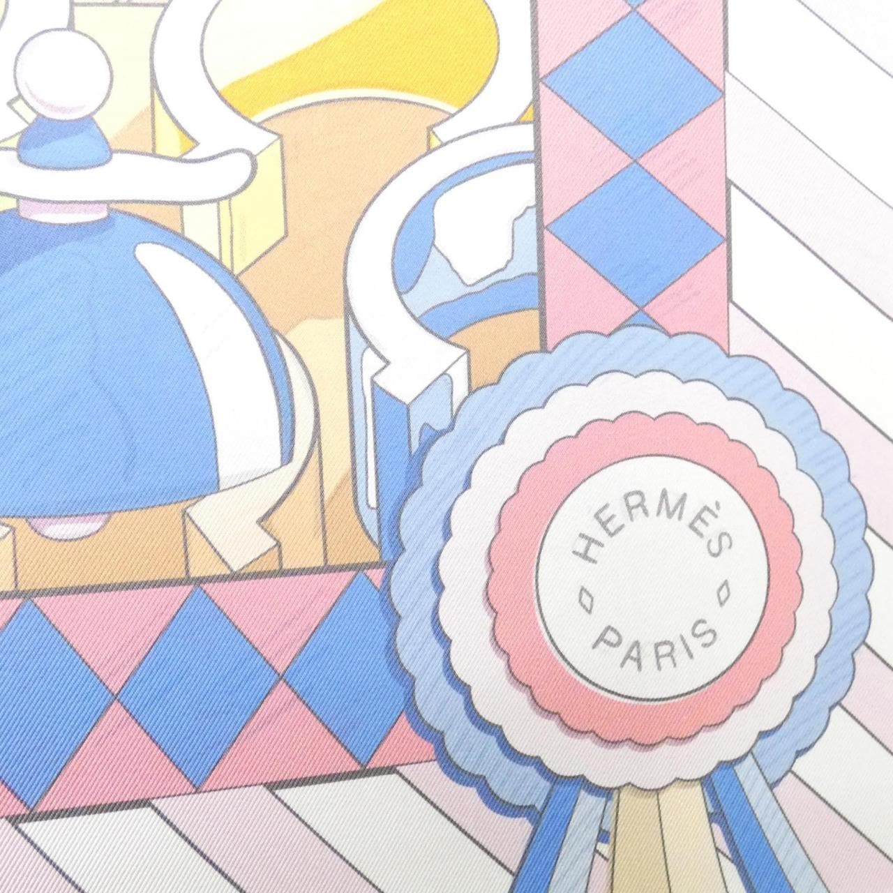 【未使用品】エルメス PONI PIT STOP カレ ダブル フェイス 904207S スカーフ