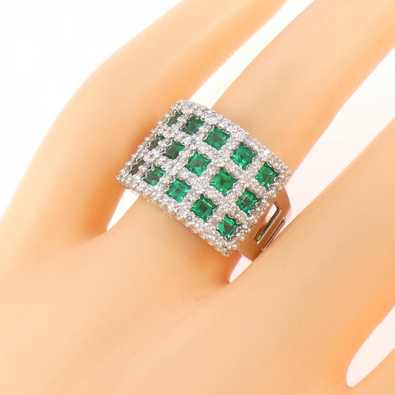 PT900 エメラルド リング 1.21CT