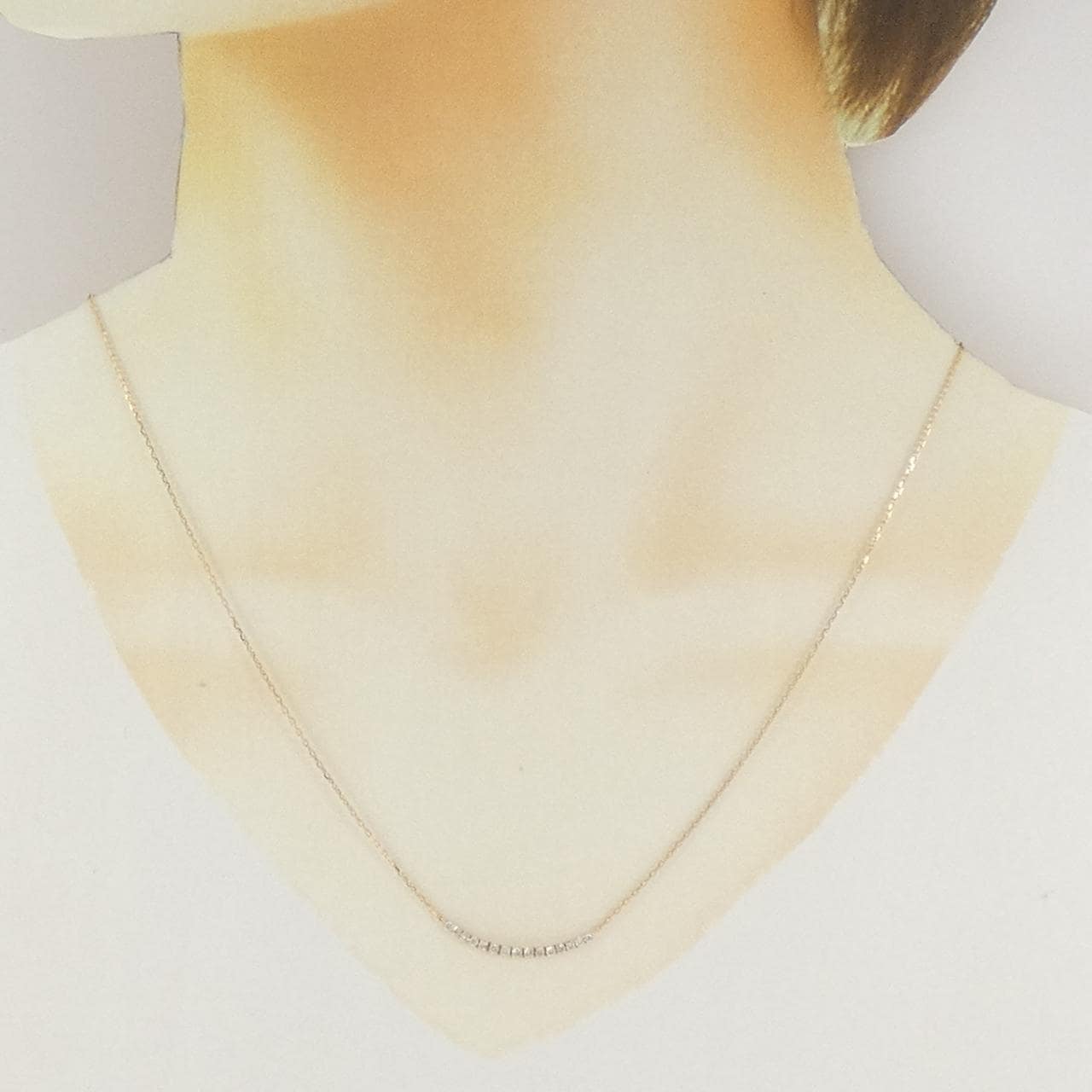 K18YG ダイヤモンド ネックレス 0.20CT