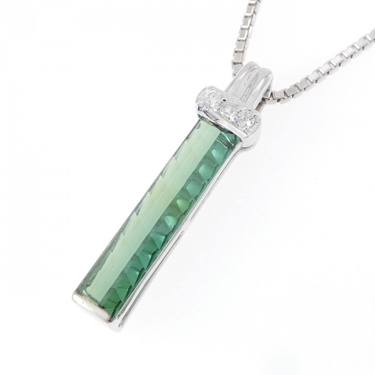 K18WG トルマリン ネックレス 1.09CT