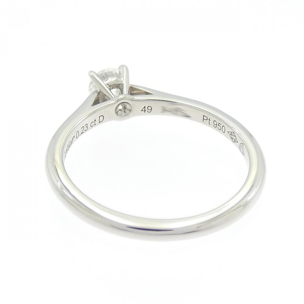 Cartier 1895 单石戒指 0.23 克拉 E VVS2 EXT