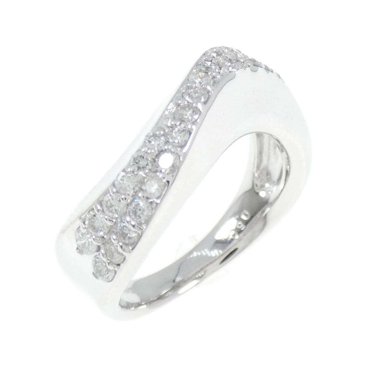 K18WG ダイヤモンド リング 0.50CT K18WG ダイヤモンド リング 0.50CT