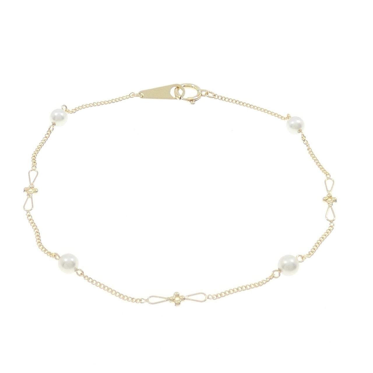 K18YG Akoya pearl bracelet