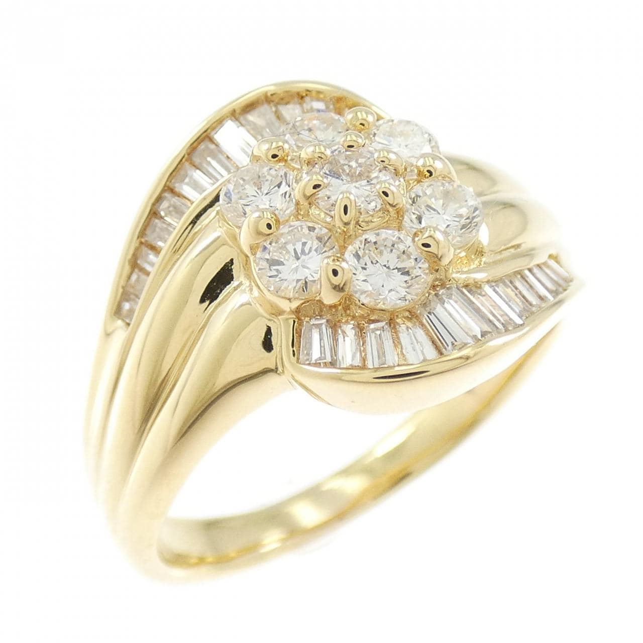 K18YG ダイヤモンド リング 0.71CT