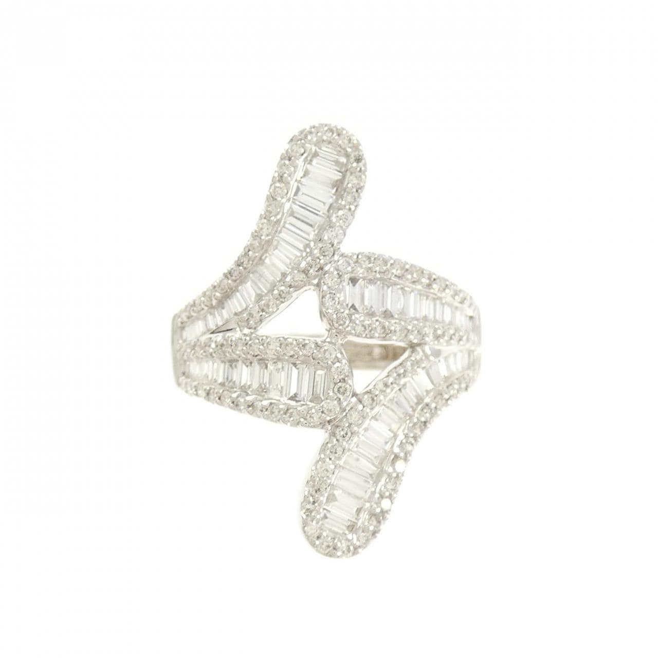 K18WG ダイヤモンド リング 1.30CT