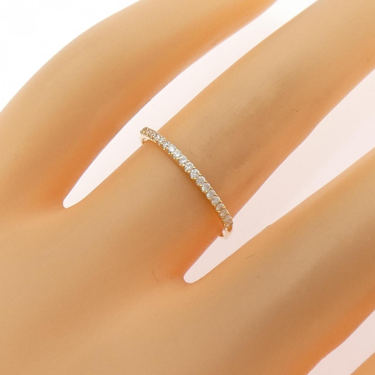 【リメイク】K18YG ダイヤモンド リング 0.10CT