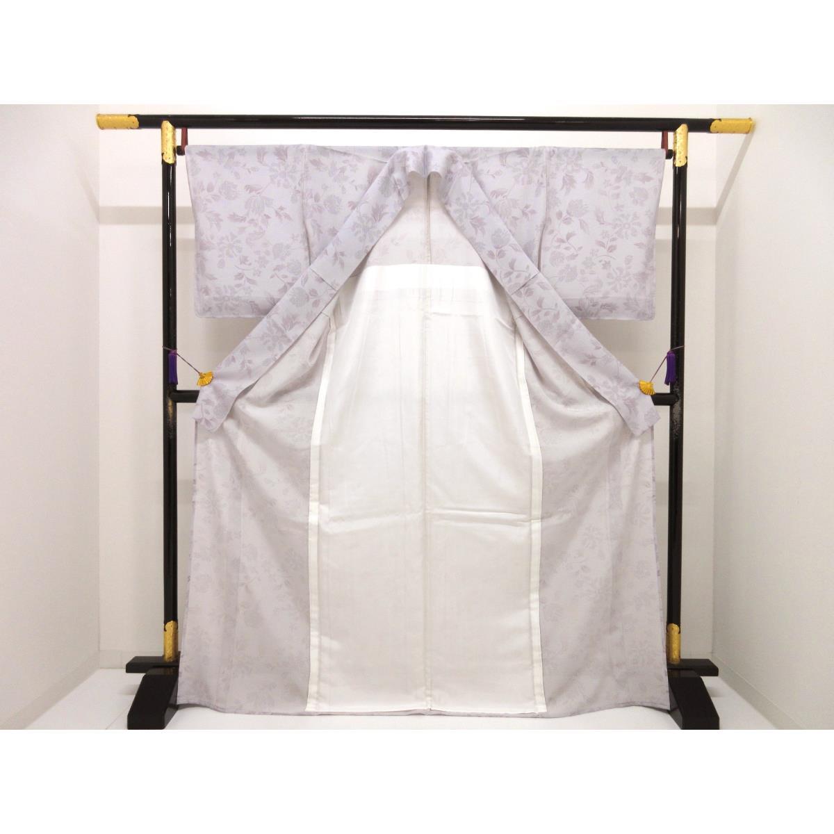 【新品】単衣　駒絽小紋