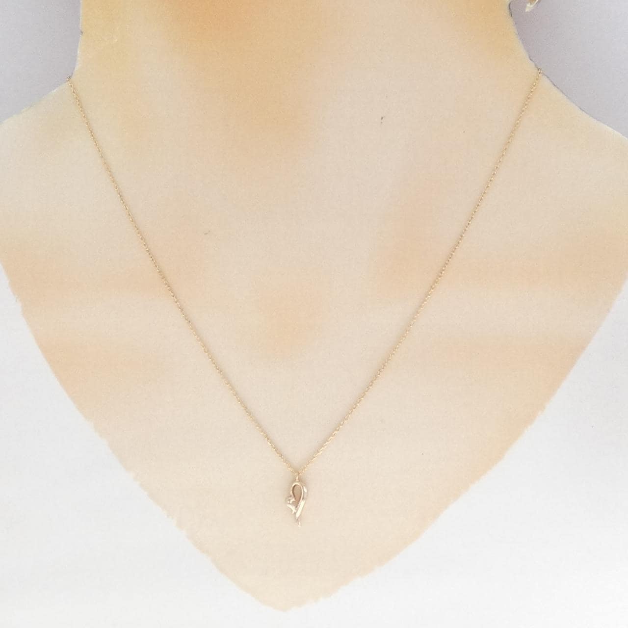 K18PG ハート ネックレス