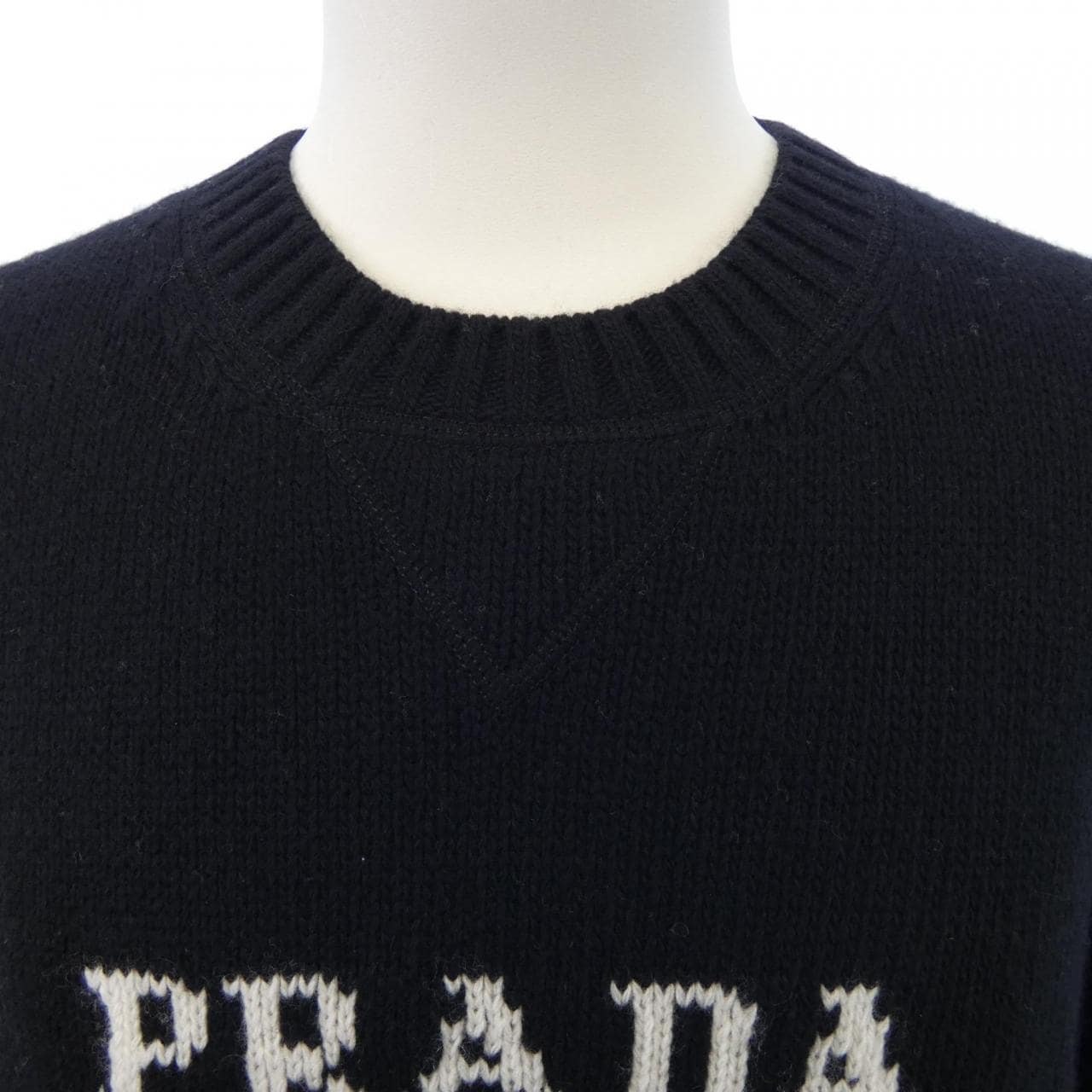 プラダ PRADA ウール×カシミヤクルーネックセーター UMB223 S211 1YMW ニット