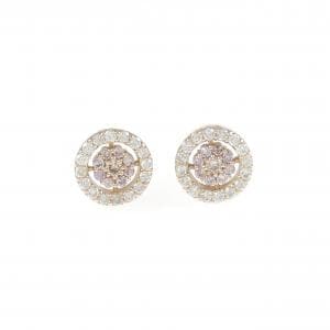 K18PG ダイヤモンド ピアス 0.40CT