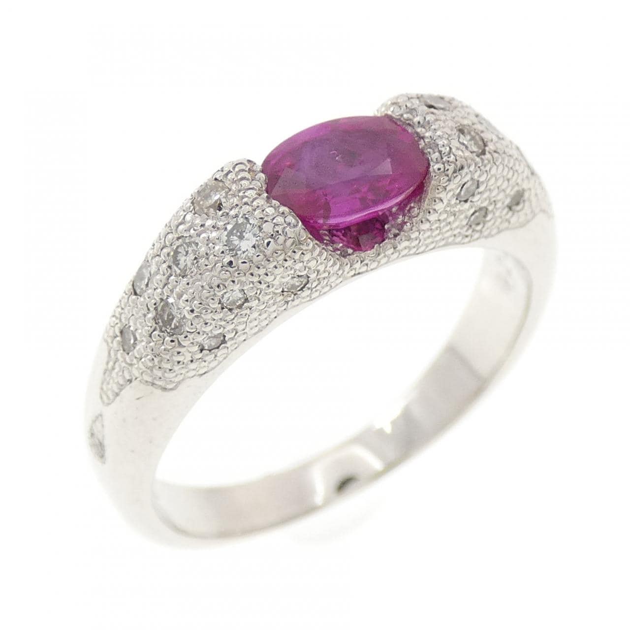 K18WG ルビー リング 0.608CT