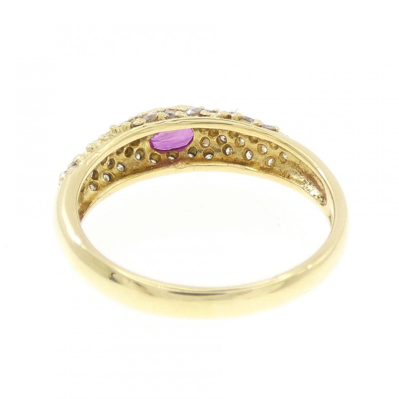 K18YG ルビー リング 0.26CT