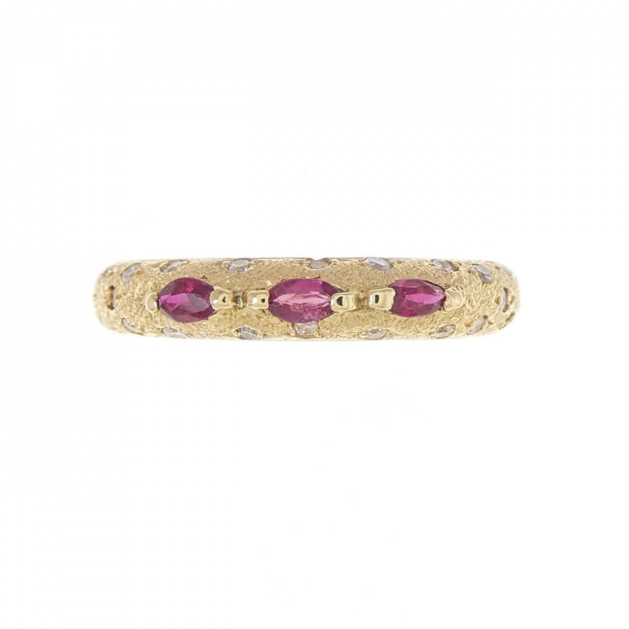 K18YG ruby ring 0.15CT