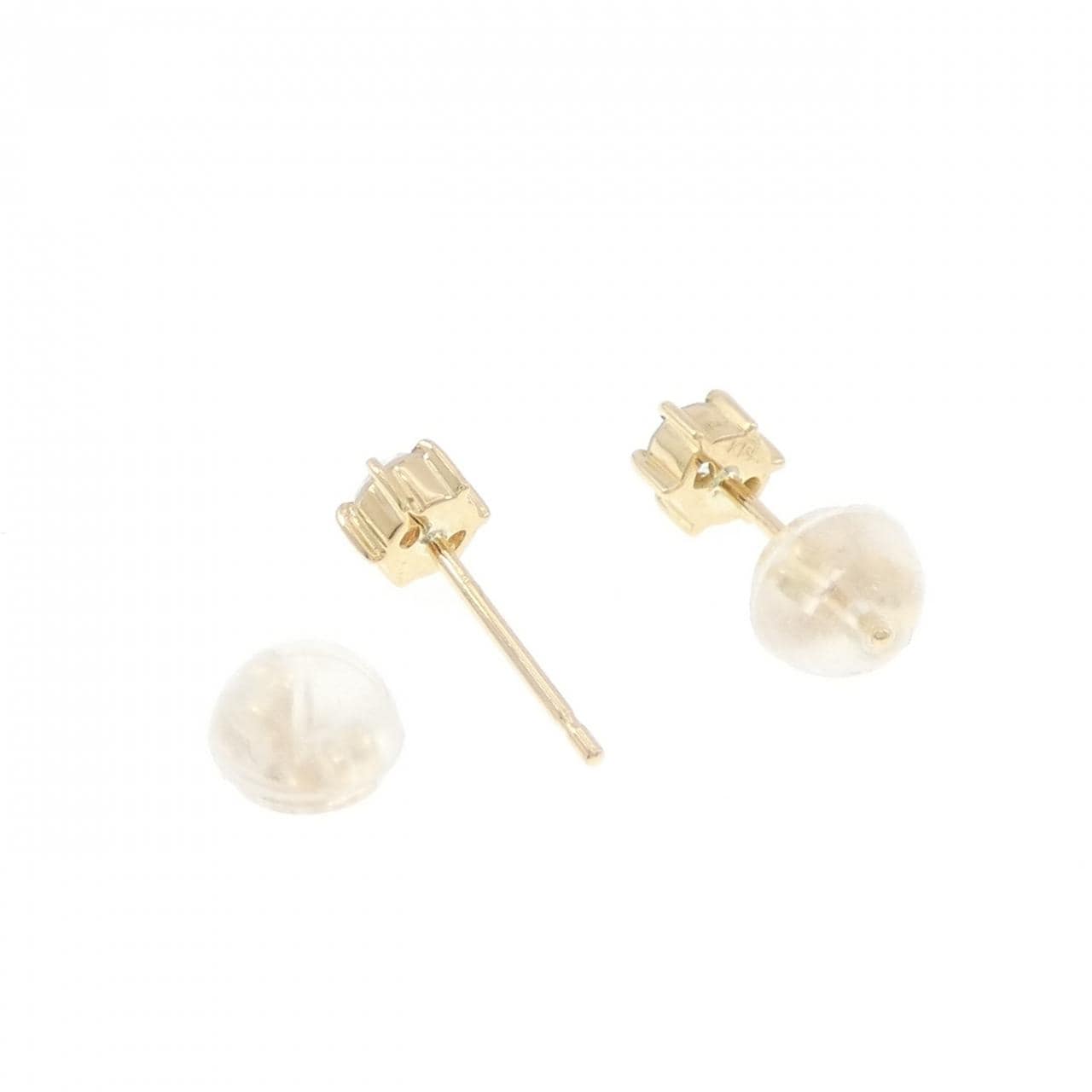 K18YG单钻鑽石耳環 0.28CT