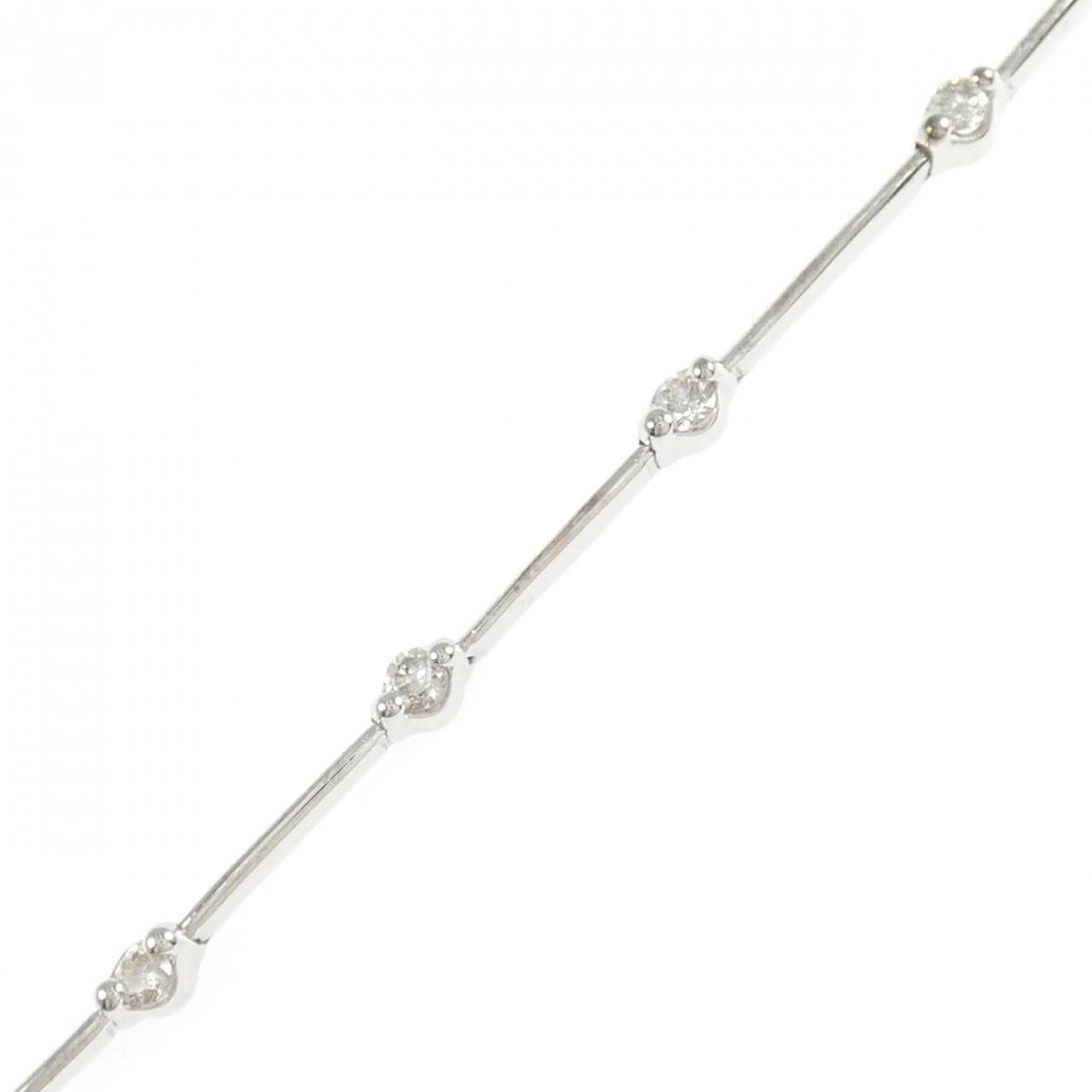K18WG ダイヤモンド ブレスレット 0.72CT