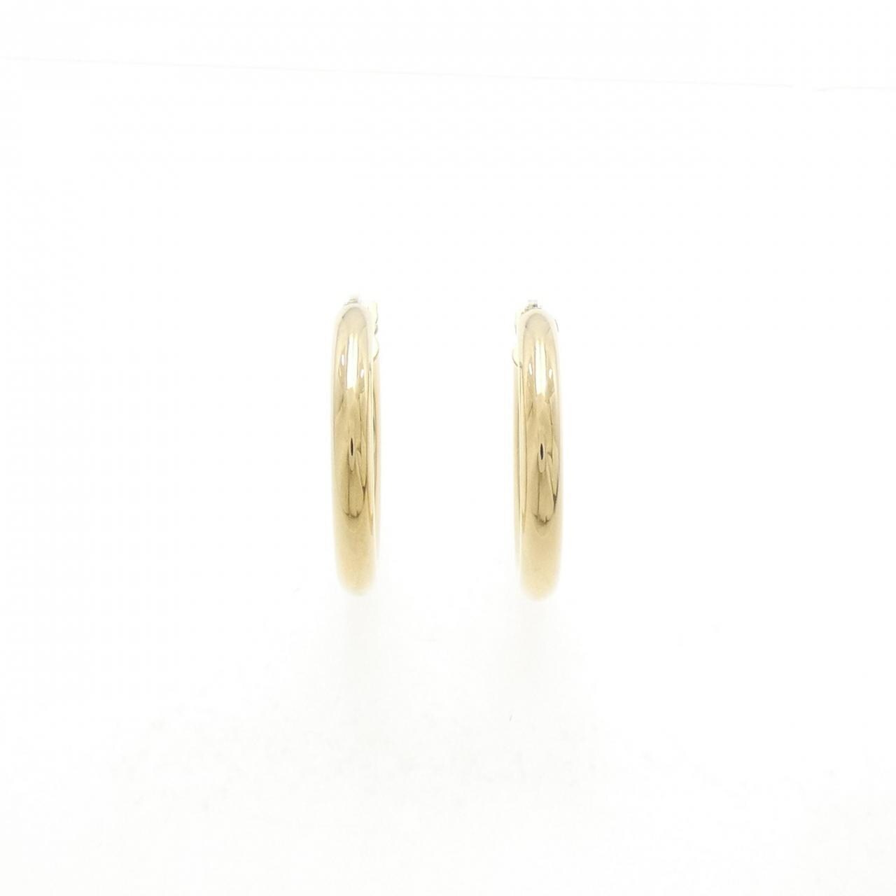 [BRAND NEW] 750YG hoop earrings