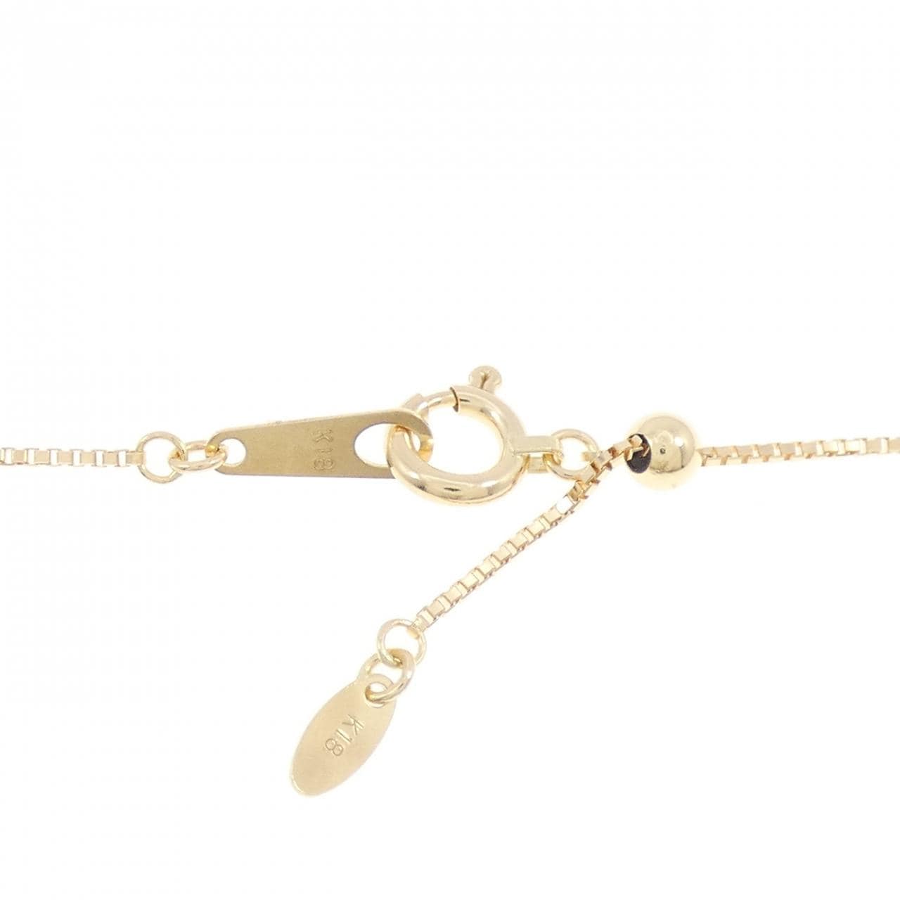 K18YG 白蝶パール ネックレス 11mm