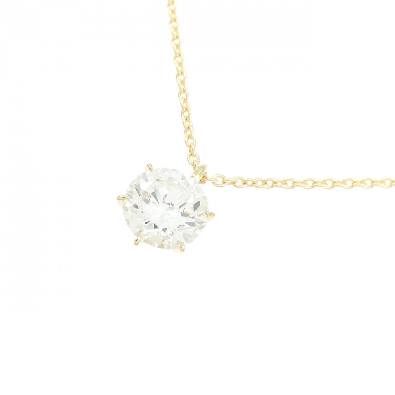 【リメイク】K18YG ダイヤモンド ネックレス 0.587CT I I1 VG