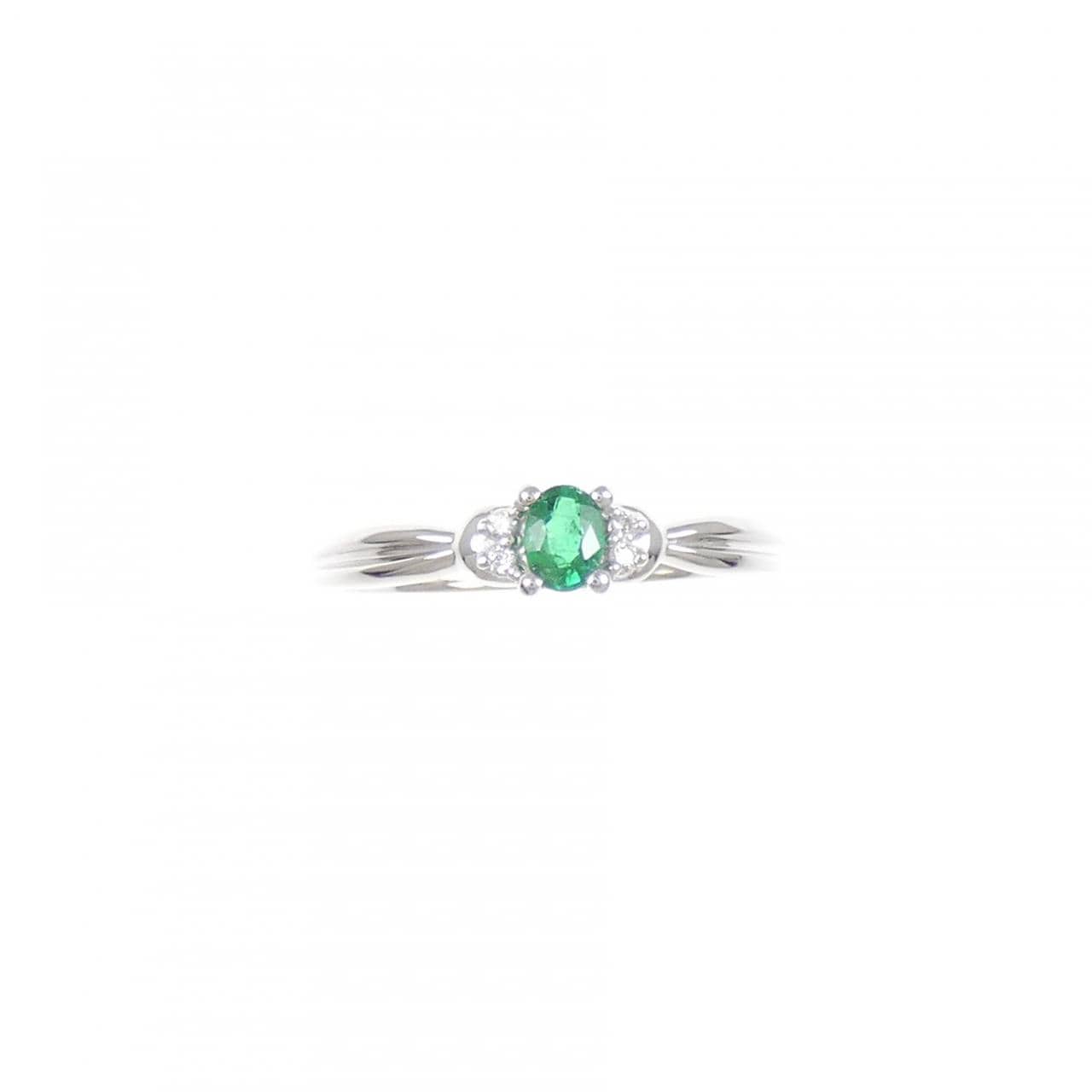 750WG エメラルド リング