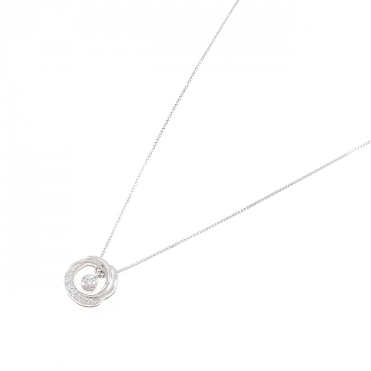 K18WG ダイヤモンド ネックレス 0.04CT