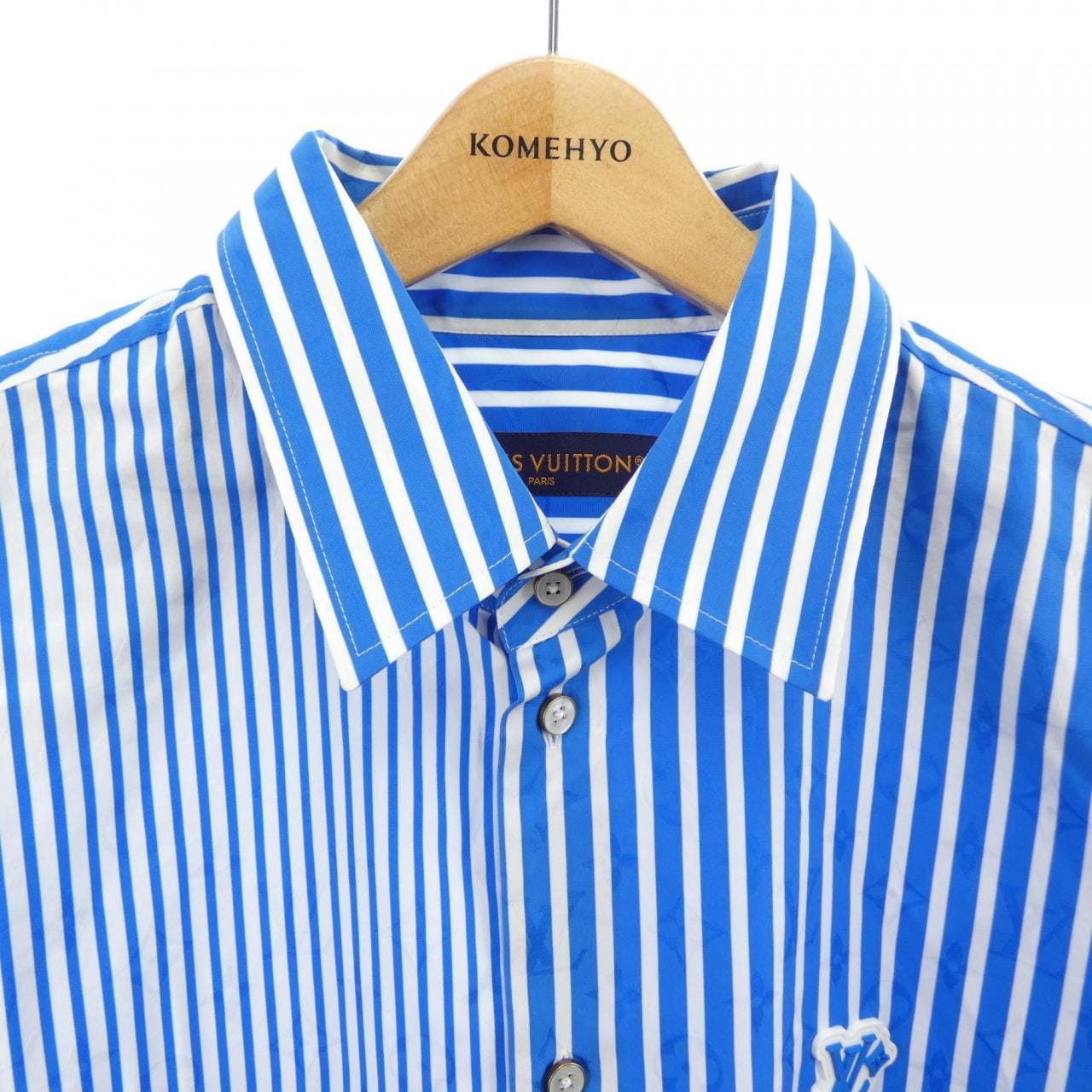 ルイヴィトン LOUIS VUITTON モノグラムパッチワークストライプシャツ HTS26WUVD シャツ