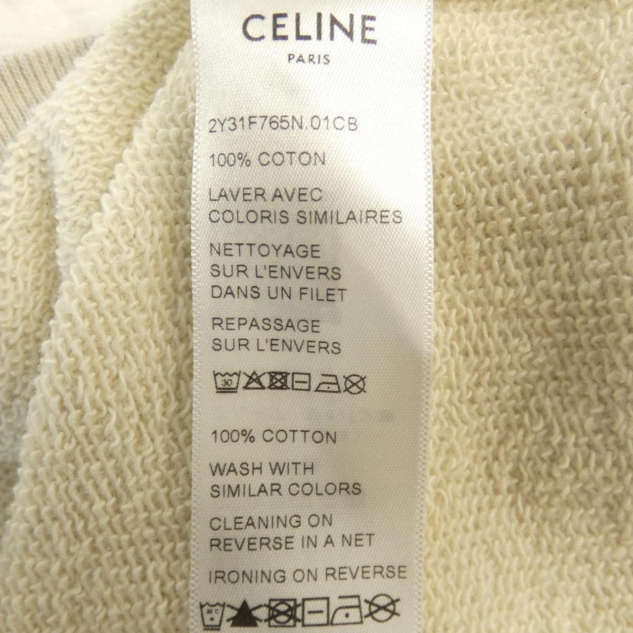 セリーヌ CELINE CELINE PARISルーズスウェットシャツ 2Y31F765N スウェット