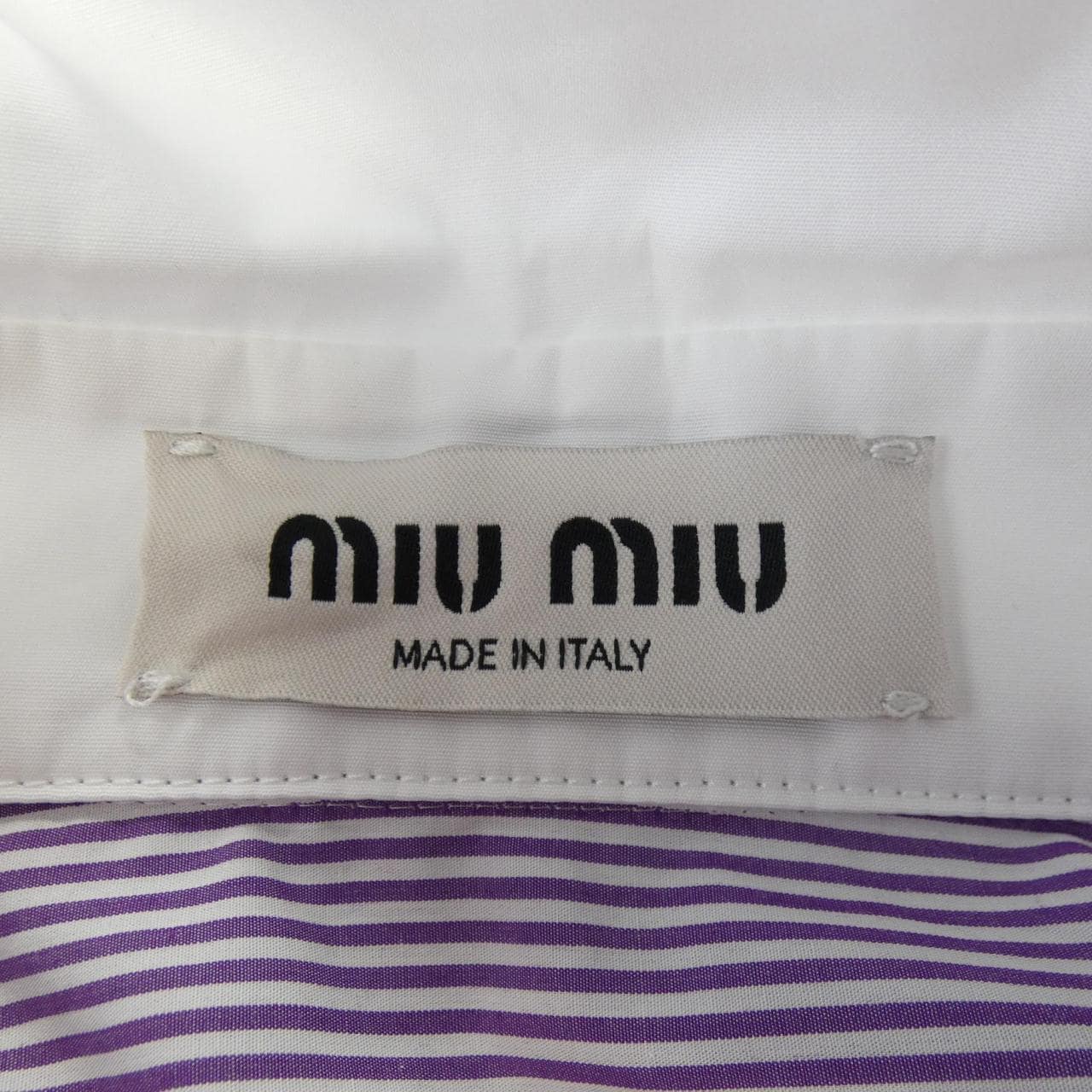 ミュウミュウ MIU MIU MIU MIU ロゴ MK1833 SOOO 139C シャツ