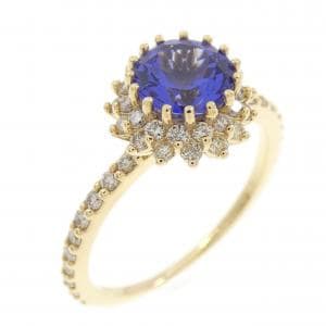 K18YG タンザナイト リング 0.96CT