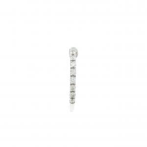 K18WG ダイヤモンド ピアス 0.25CT 片耳