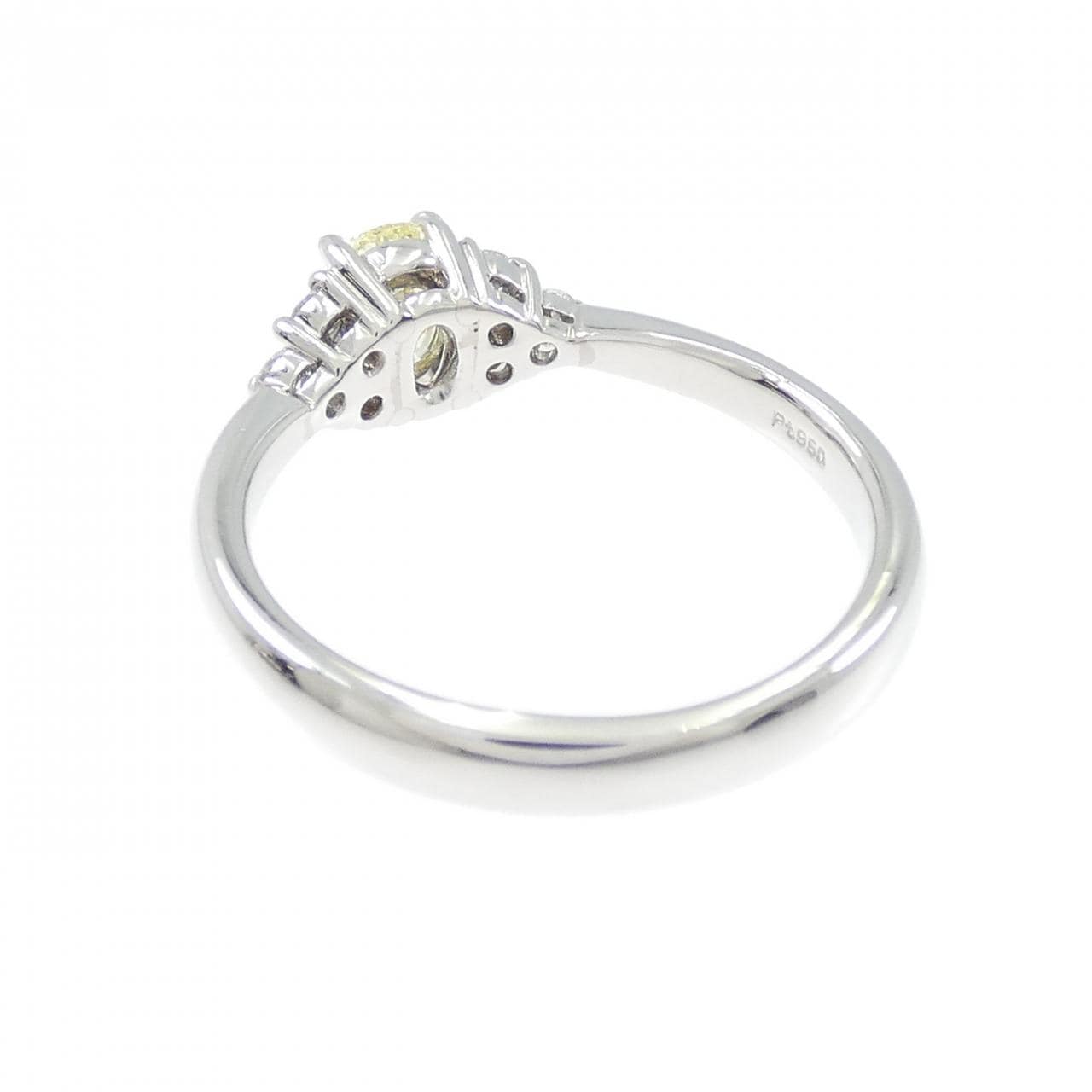 PT950 ダイヤモンド リング 0.469CT FLY SI1 オーバルカット