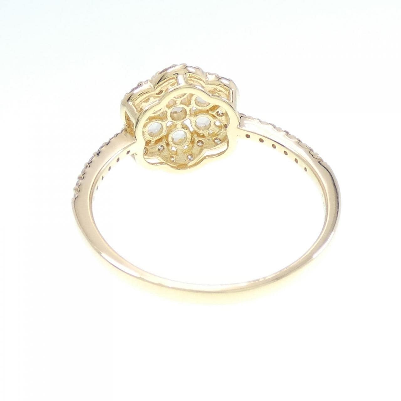 [BRAND NEW] K18YG flower Diamond ring 0.60CT