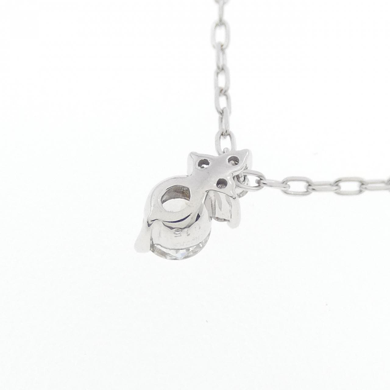 K18WG ダイヤモンド ネックレス 0.15CT