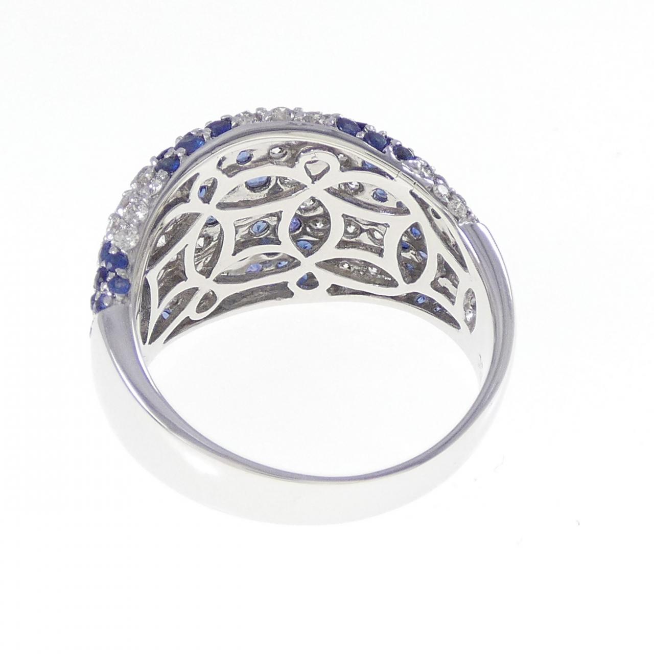 750WG サファイヤ リング 1.40CT