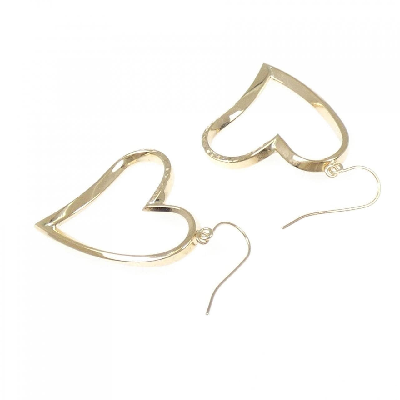 K14YG/K14WG ハート ピアス