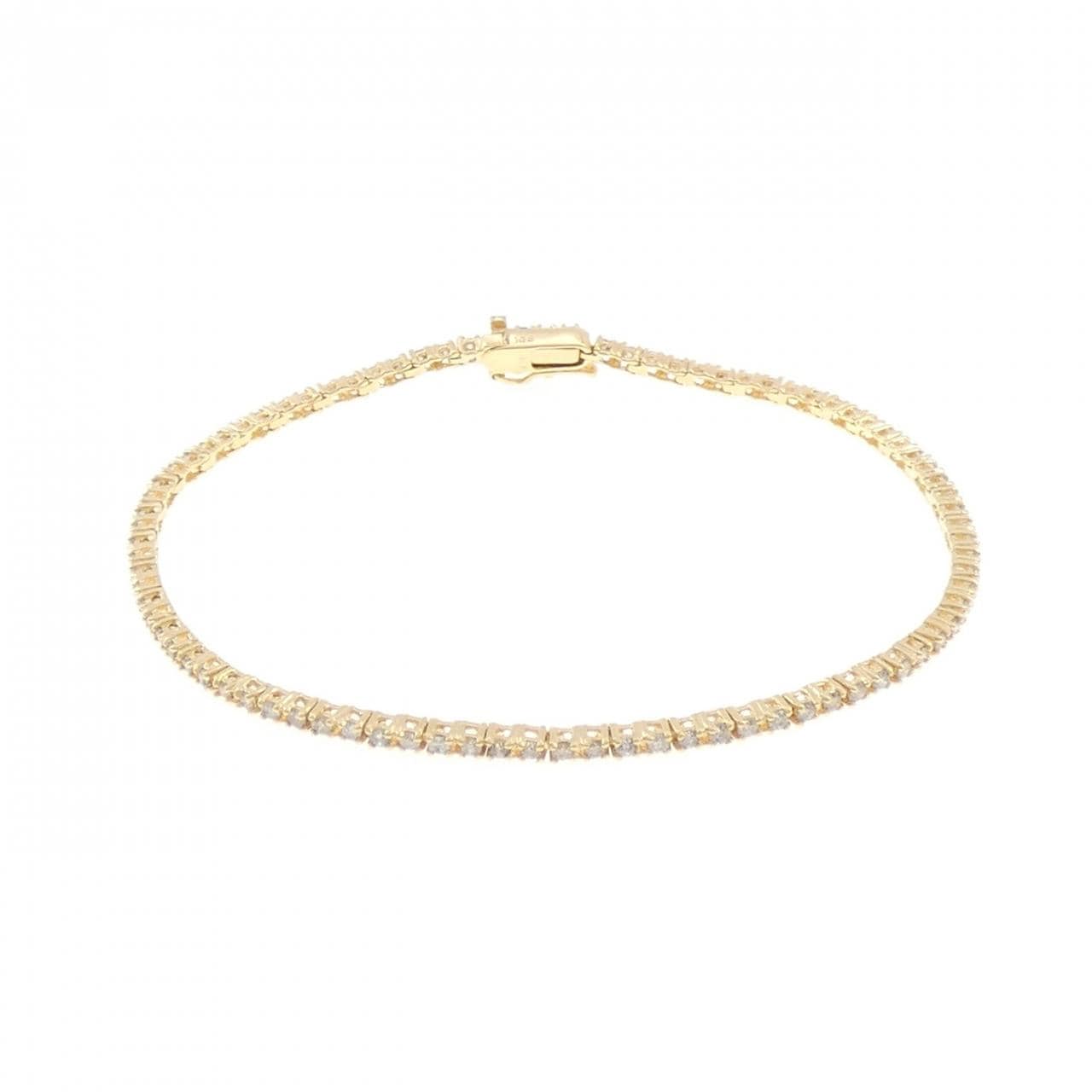 K18YG ダイヤモンド ブレスレット 1.00CT