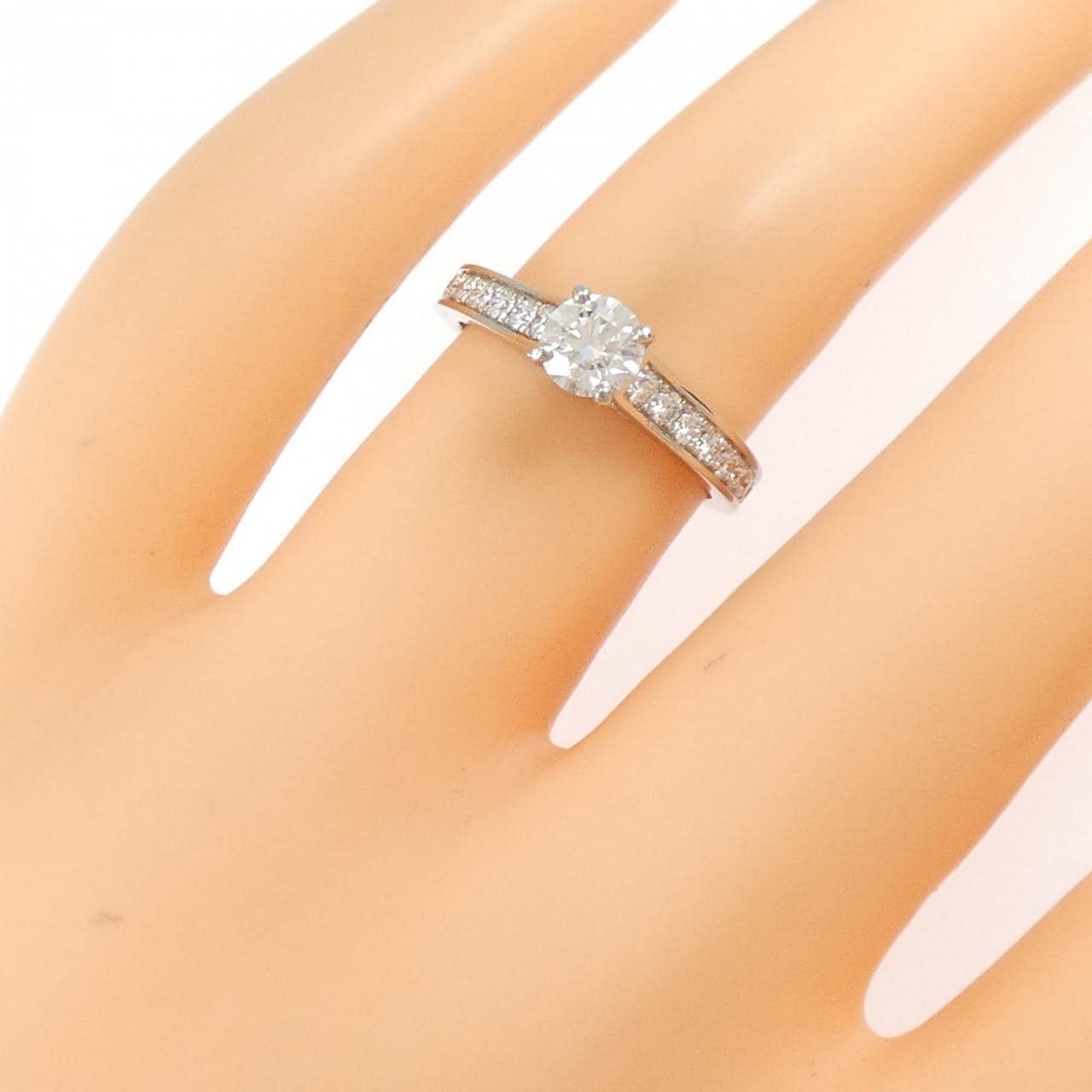 カルティエ 1895 ソリテール リング 0.41CT H VVS2 EXT