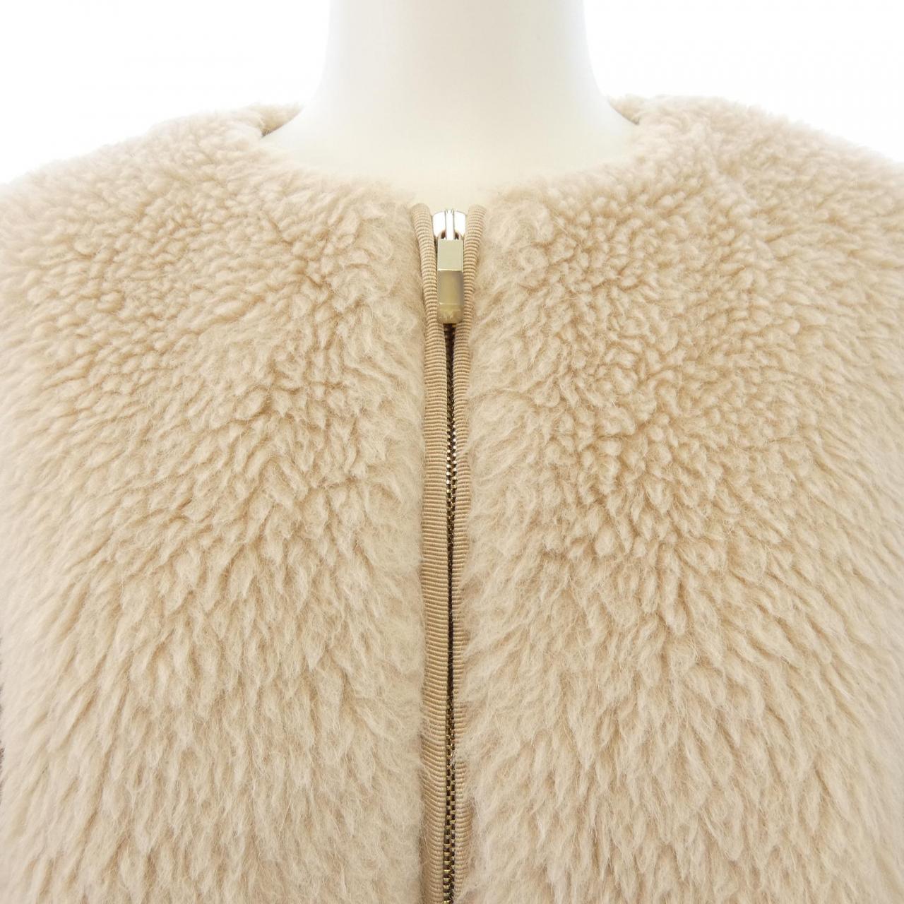 マックスマーラ Max Mara PANNO 108102 テディベア ノーカラージャケット