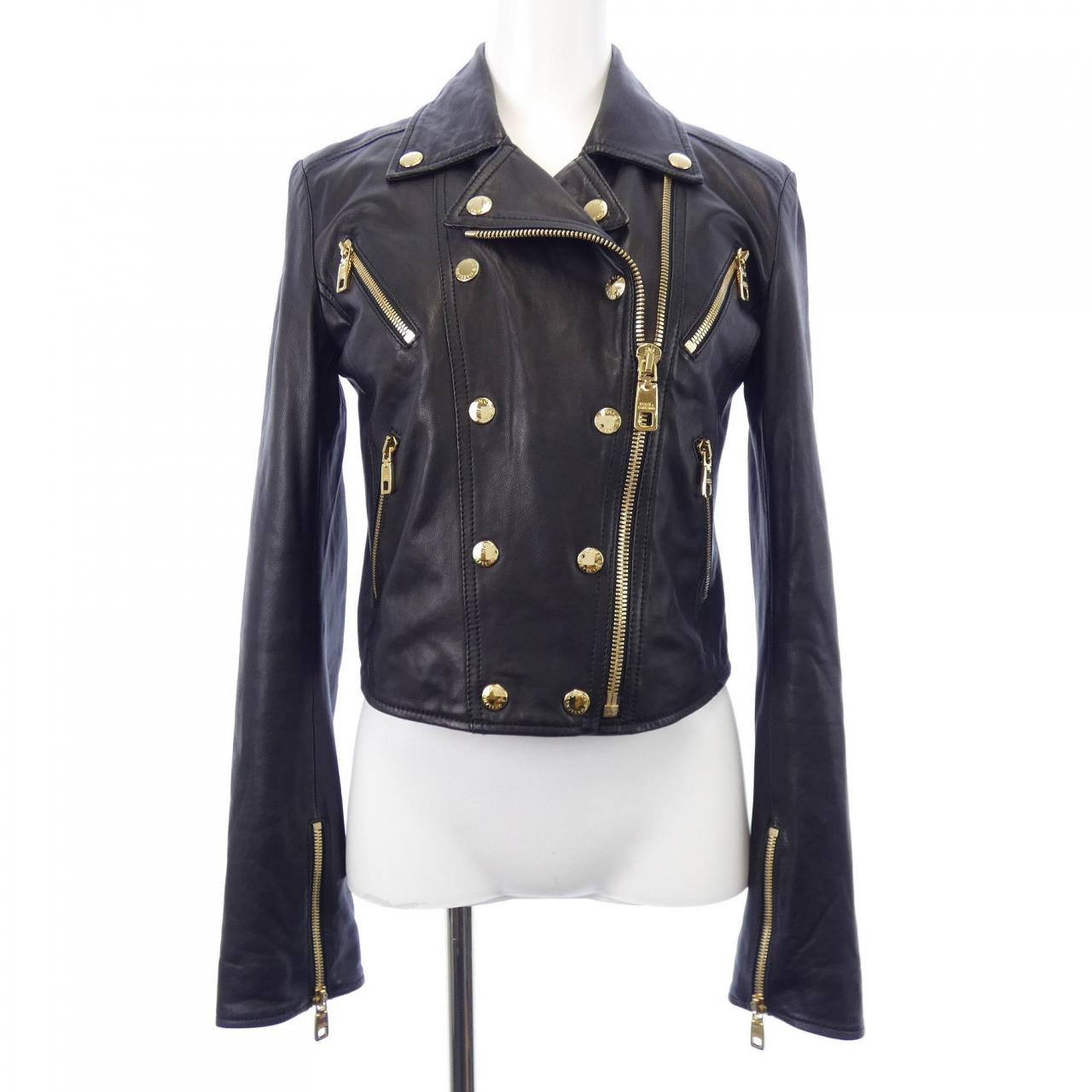 ドルチェアンドガッバーナ DOLCE&GABBANA F9829L/HULAW レザーライダースジャケット