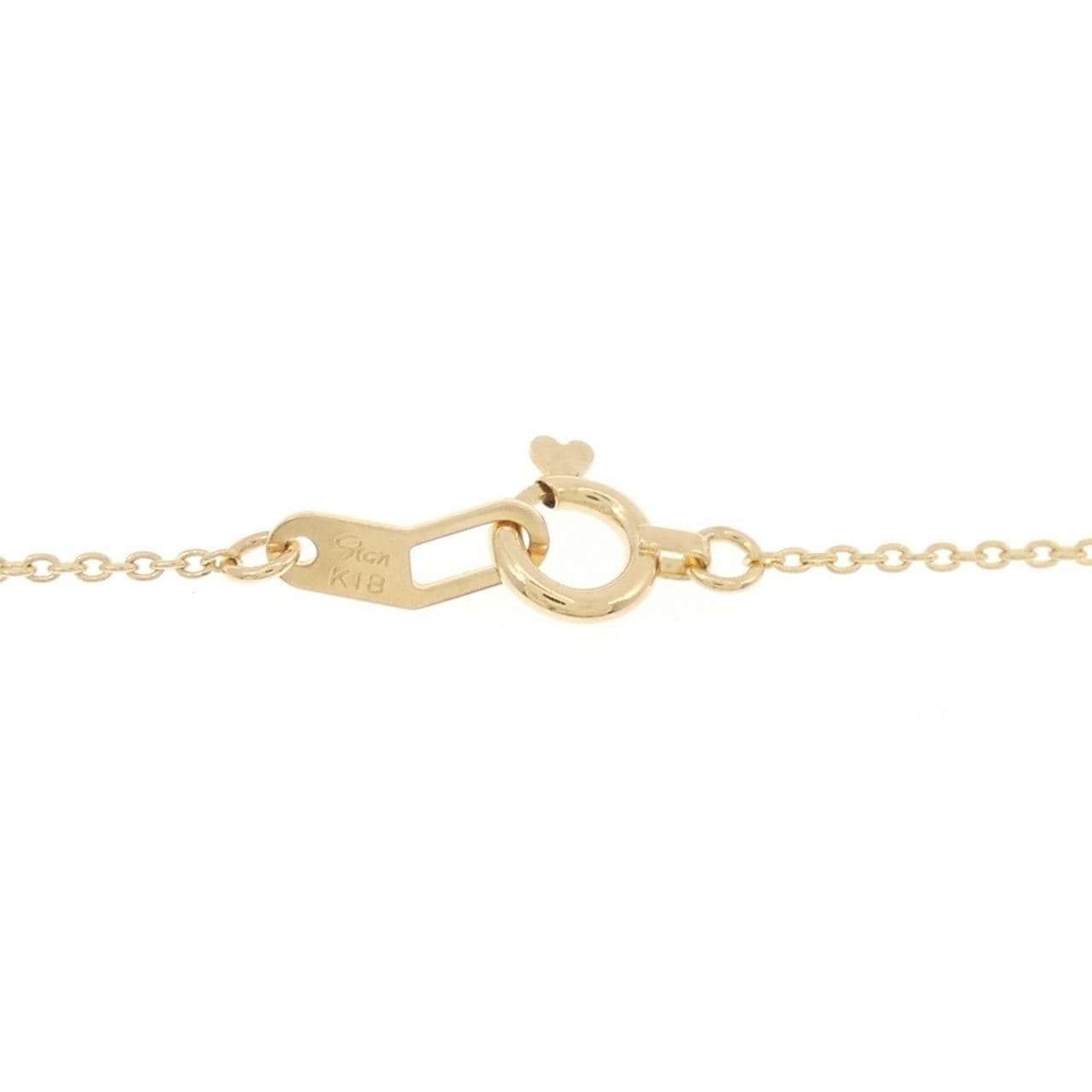 STAR JEWELRY K18YG Butterfly Necklace