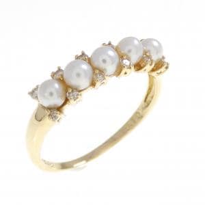 K18YG アコヤパール リング