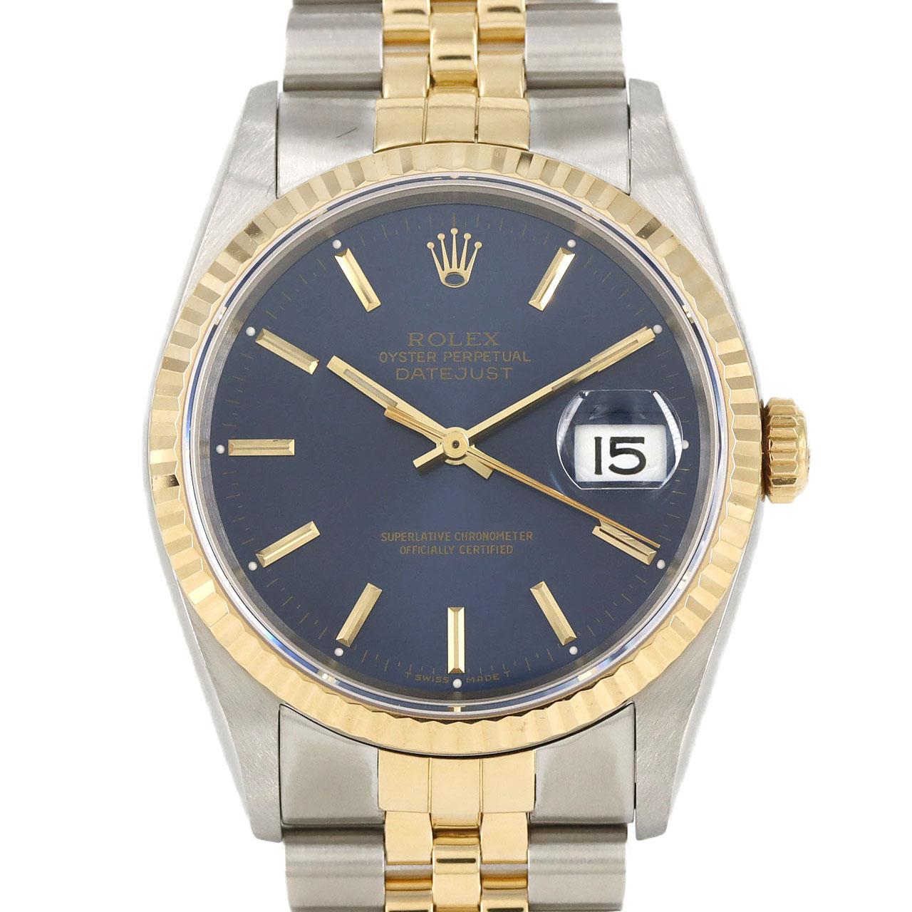 ROLEX Datejust 16233 SSxYG自動上弦E 編號