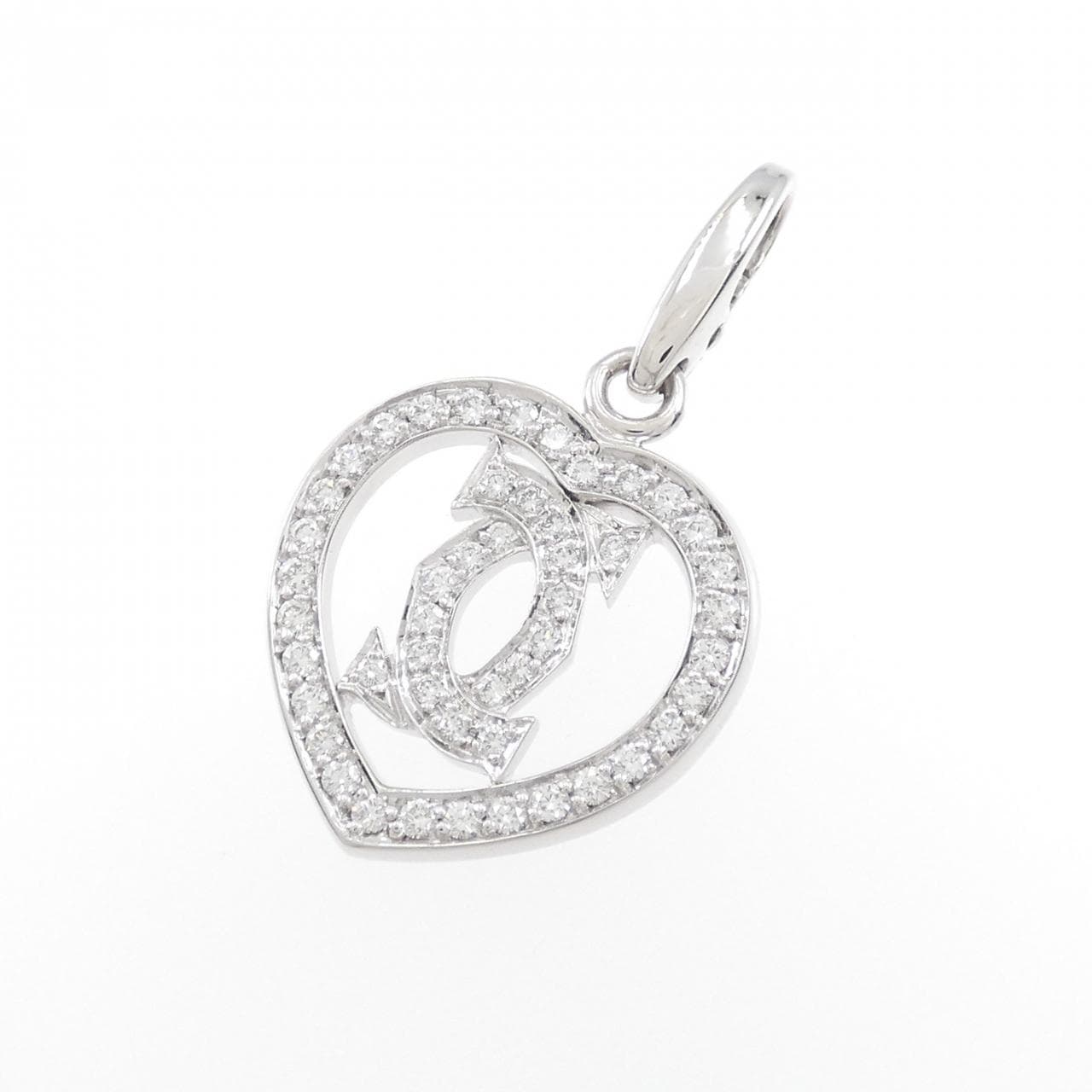 Cartier 2 C heart Pendant