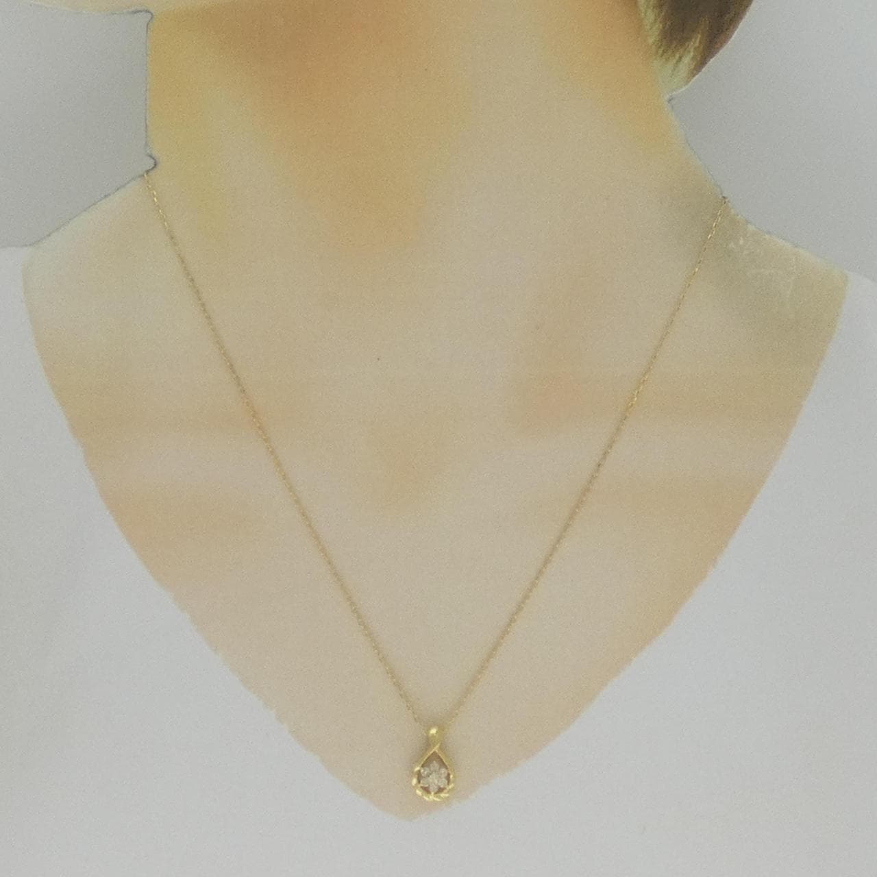 K18YG ダイヤモンド ネックレス 0.2CT