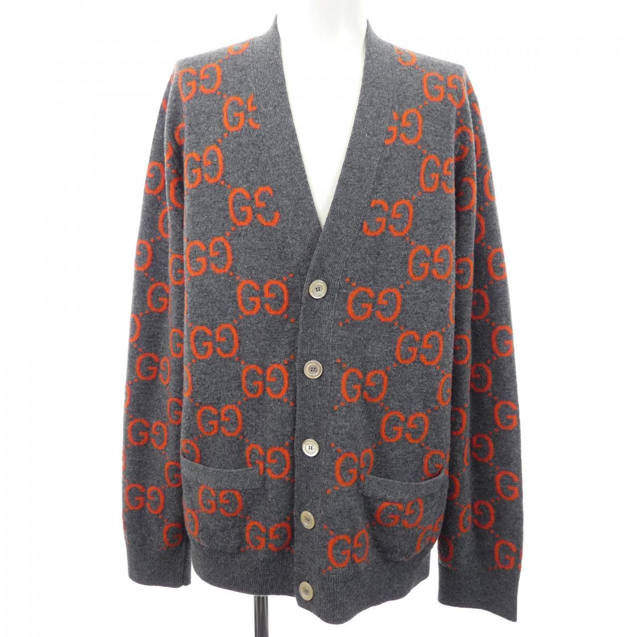 Gucci GG 图案 GG 羊毛Jaguar开衫 694758 XKCC5