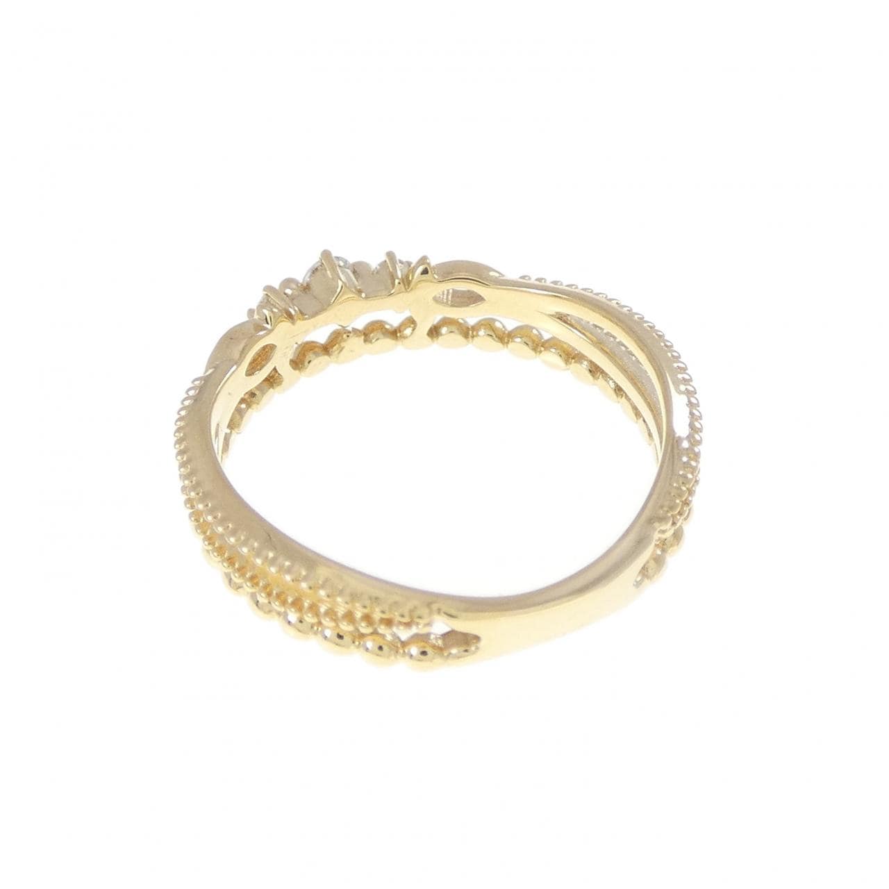 K18YG ダイヤモンド ピンキーリング 0.05CT