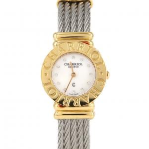 【ノーメンテナンス還元価格】フィリップシャリオール サントロペ コンビ･12P 028/2 GP クォーツ