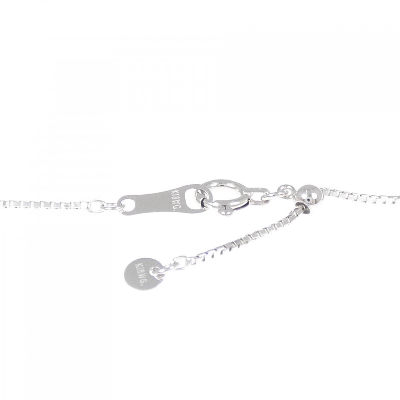 K18WG ダイヤモンド ネックレス 1.00CT