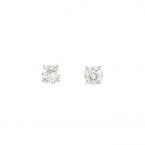 PT/PT900 ソリティア ダイヤモンド ピアス 0.215CT